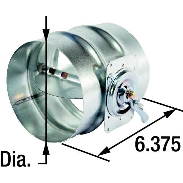Balancing Damper, Round, 8 In, Diameter