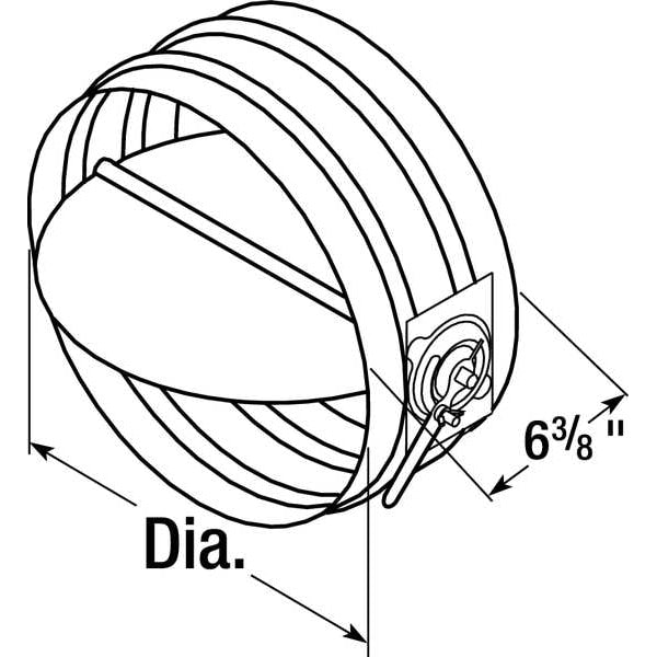 Balancing Damper, Round, 8 In, Diameter