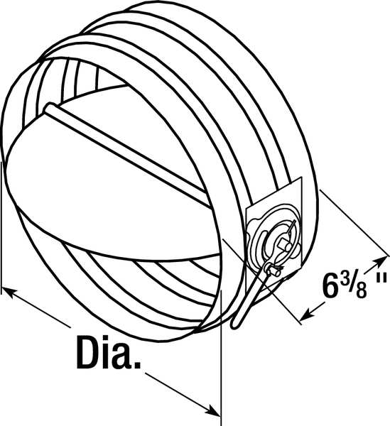 Balancing Damper, Round, 6 In Diameter