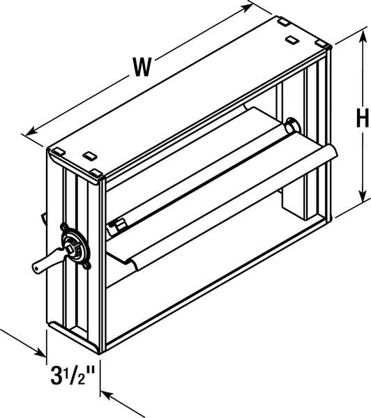 Square Balancing Damper, 6x6