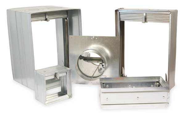 Square Fire Damper, 17-3/4 In. W