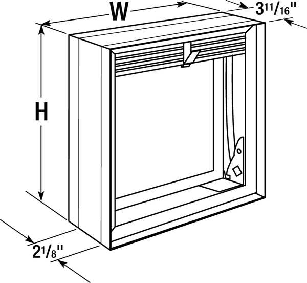 Square Fire Damper, 5-3/4 In. W, 165 Deg F