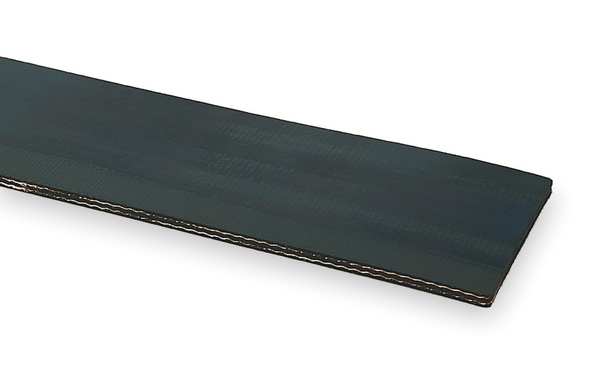 Conveyor Belt, Blk Rubber, 50 Ft x 6 In