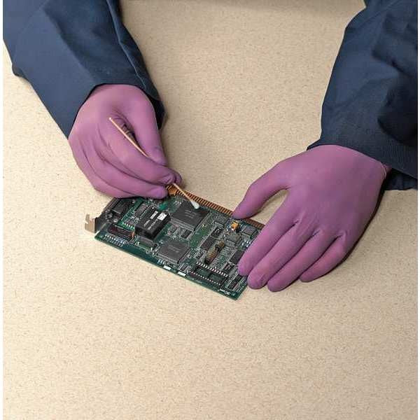 Clean Process Gloves, L, 6 mil, PK100