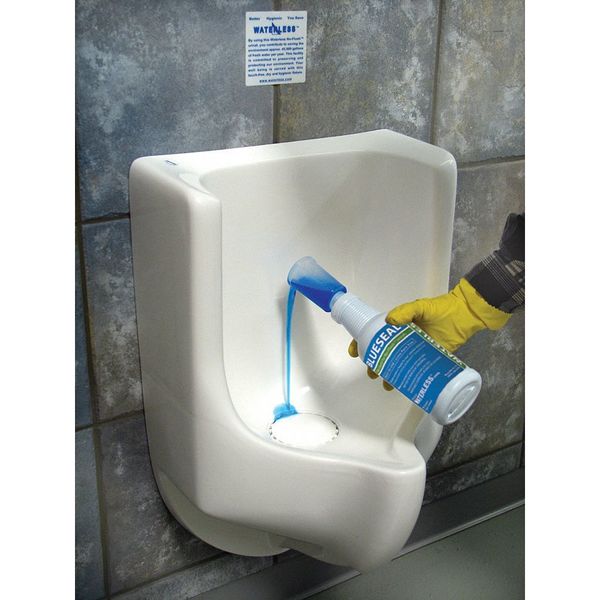 Waterless Urinal Sealant, Ready To Use, 1 qt, Liquid, Blue