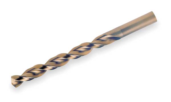 Q-Cobaltâ¢ 135Â° Wide Land Parabolic Jobber Length Drill Cleveland 2075 Straw HSS-CO 8% RHS/RHC #46