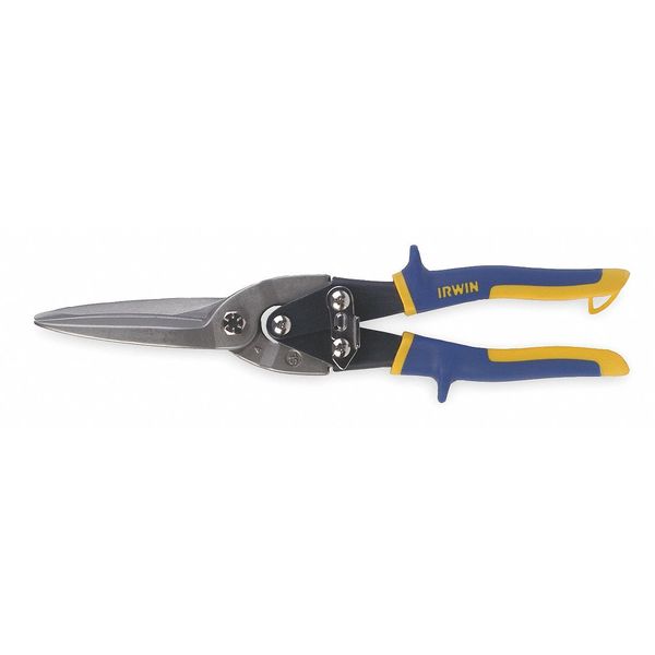 Tinners Snip, Straight/Tight Curve, 10 in, Hot Drop Forged Steel Jaw