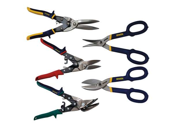 Tinners Snip, Straight/Tight Curve, 10 in, Hot Drop Forged Steel Jaw