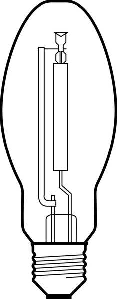 GE LIGHTING 70W, B17 High Pressure Sodium HID Light Bulb