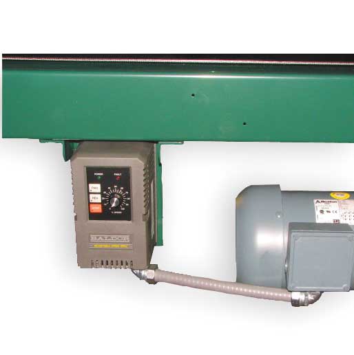 Slider Bed Belt Conveyor, 6 ft L, 22 1/2 in W, 475 lb Load Capacity