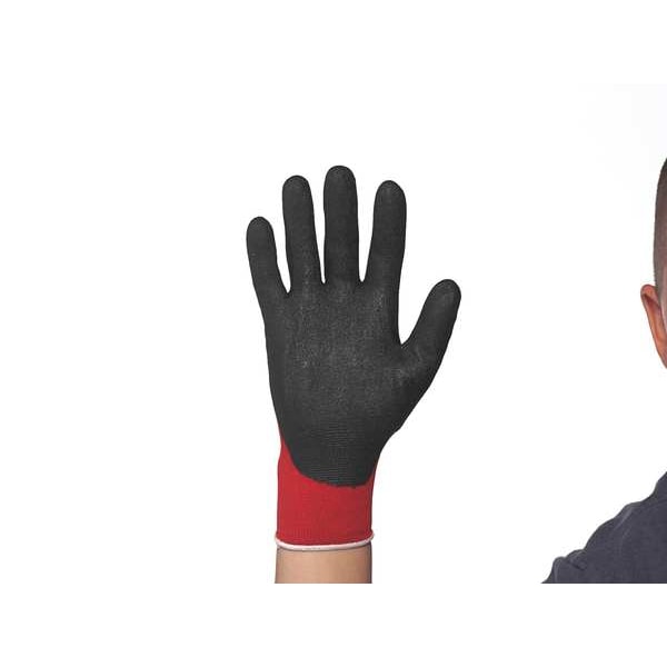 PVC Coated Gloves, 3/4 Dip Coverage, Red, 2XL, PR