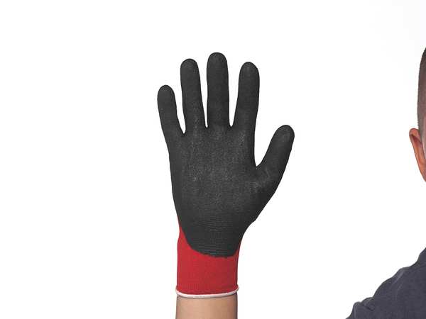 PVC Coated Gloves, 3/4 Dip Coverage, Red, XL, PR