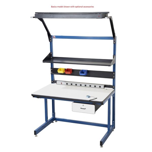 Overhead Light/Frame, 60Wx24Dx24 H, Black