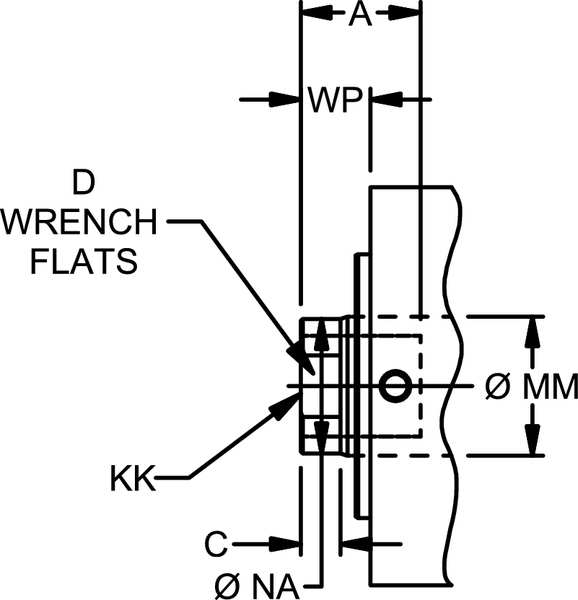 Hydraulic Cylinder, 32mm Bore, 50mm Stroke