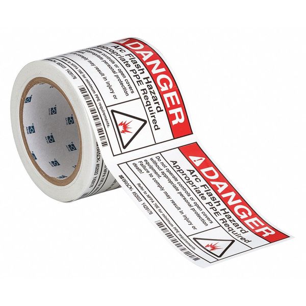 Arc Flash Protection Label, PK100, 52023