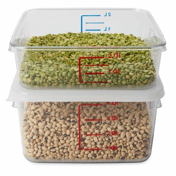 Square Storage Container, 4 qt, Clear