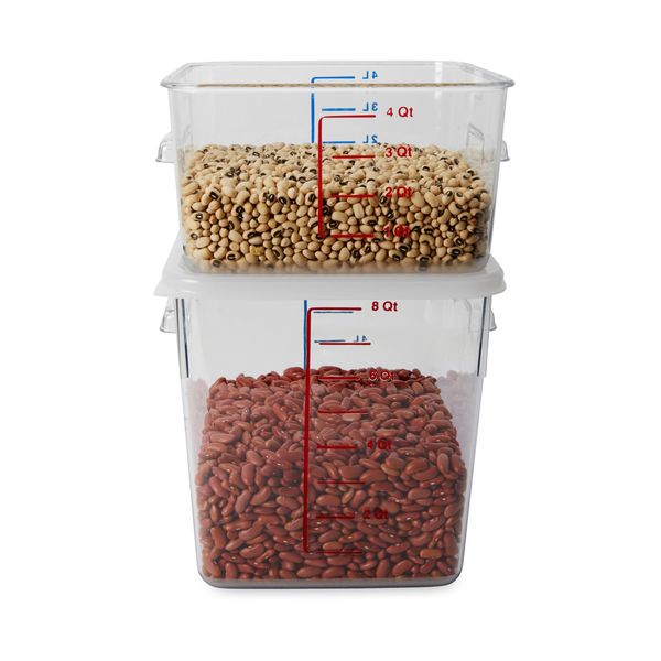Square Storage Container, 8 qt, Clear