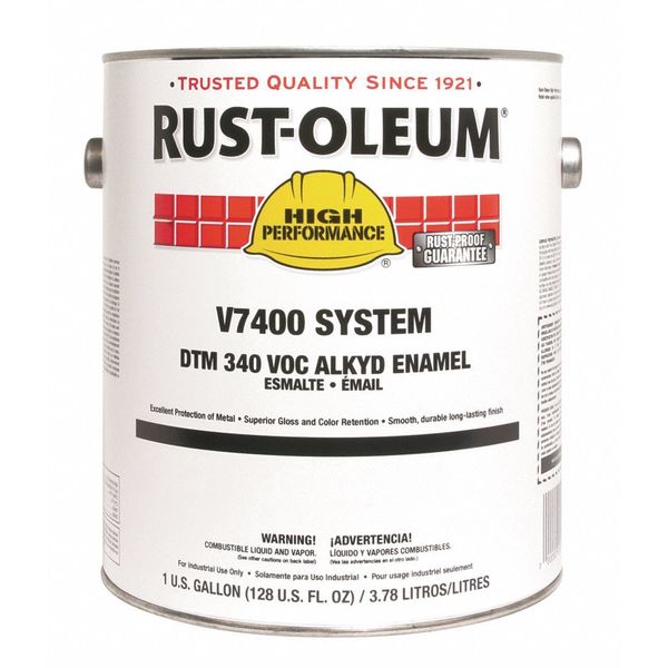 Interior/Exterior Paint, High Gloss, Oil Base, High Gloss White, 1 gal