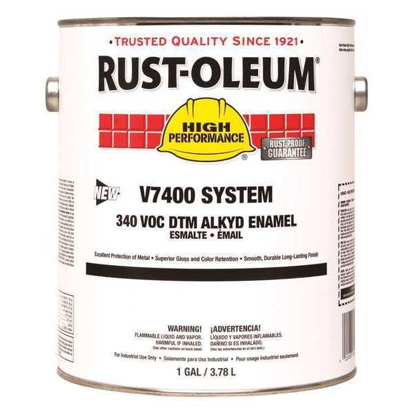 Interior/Exterior Paint, High Gloss, Oil Base, Yellow (New Caterpillar), 1 gal