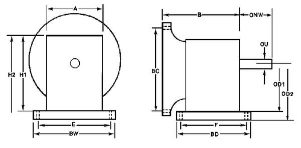 Speed Reducer, C-Face, 56C, 57.5:1