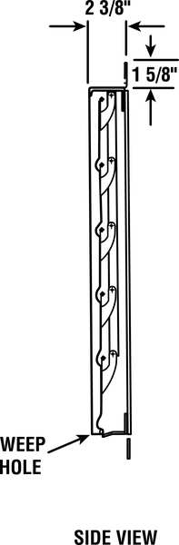 12 in Backdraft Damper / Wall Shutter, 12-1/2 in x 12-1/2 in