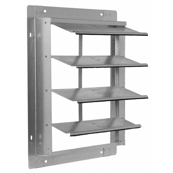 10 in Backdraft Damper / Wall Shutter, 10-1/2 in x 10-1/2 in