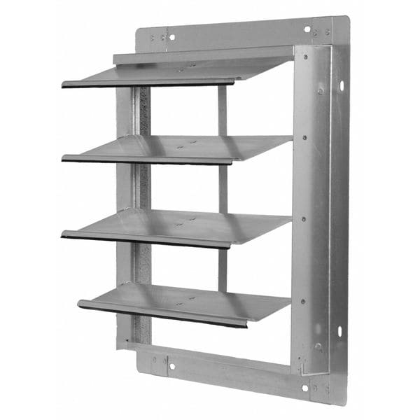 10 in Backdraft Damper / Wall Shutter, 10-1/2 in x 10-1/2 in