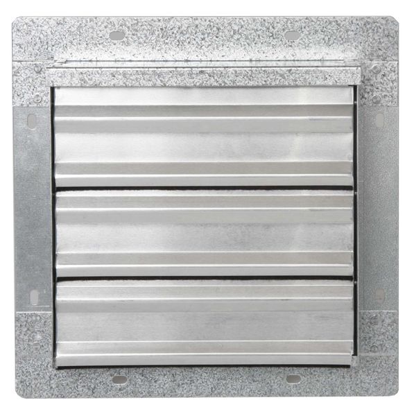 10 in Backdraft Damper / Wall Shutter, 10-1/2 in x 10-1/2 in