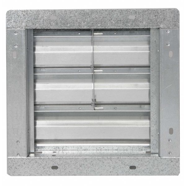 10 in Backdraft Damper / Wall Shutter, 10-1/2 in x 10-1/2 in
