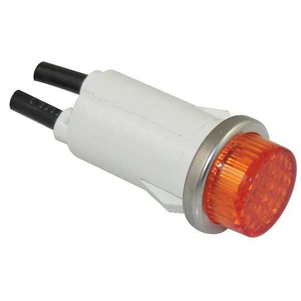 Raised Indicator Light, Amber, 24V