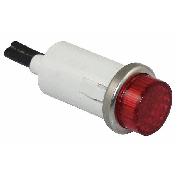 Raised Indicator Light, Red, 12V