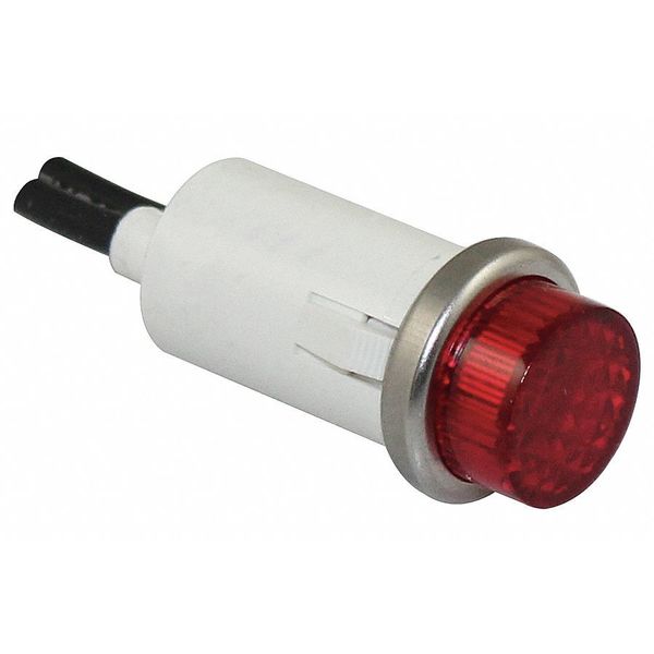 Raised Indicator Light, Red, 120V