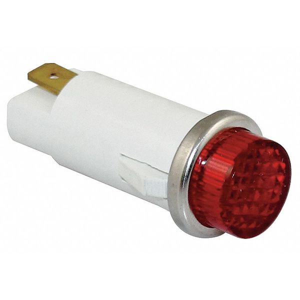 Raised Indicator Light, Red, 120V