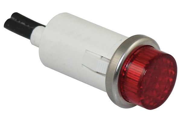 Raised Indicator Light, Red, 240V