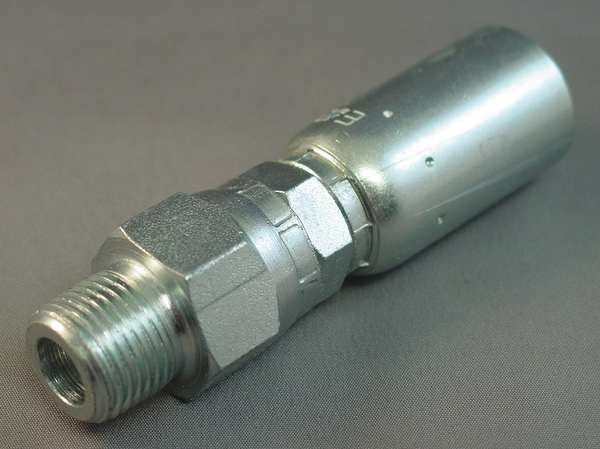 Hydraulic Hose Fitting, Crimpable