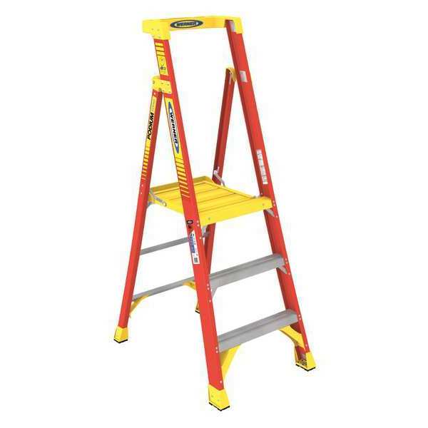 9 ft Fiberglass Podium Stepladder