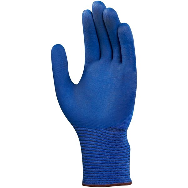Foam Nitrile Coated Gloves, Palm Coverage, Blue, 7, PR
