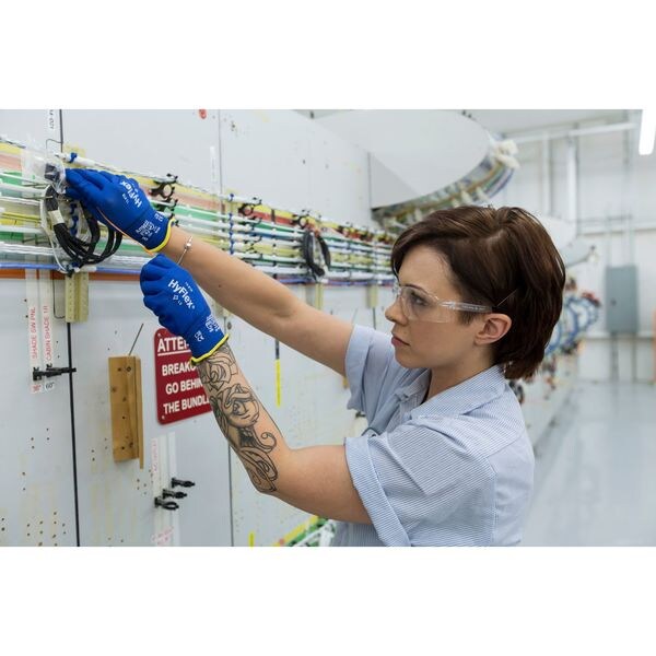 Foam Nitrile Coated Gloves, Palm Coverage, Blue, 11, PR