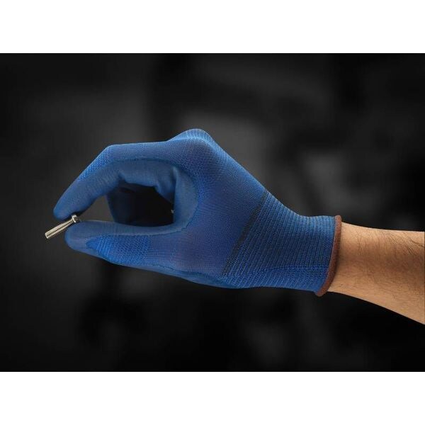 Foam Nitrile Coated Gloves, Palm Coverage, Blue, 11, PR