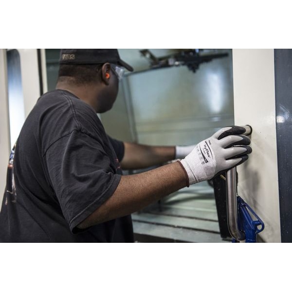 Cut Resistant Coated Gloves, A2 Cut Level, Nitrile, M, 1 PR