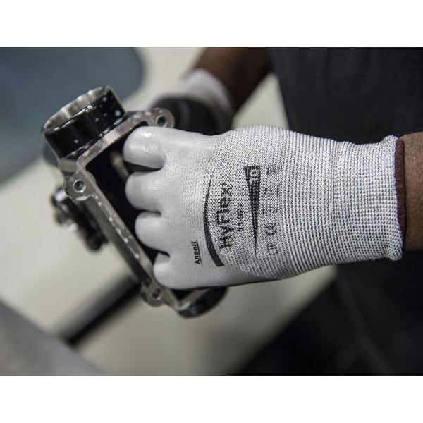 Cut Resistant Coated Gloves, A2 Cut Level, Nitrile, M, 1 PR