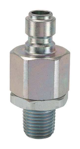 Hydraulic Quick Connect Hose Coupling, Steel Body, Ball Lock, 1/4