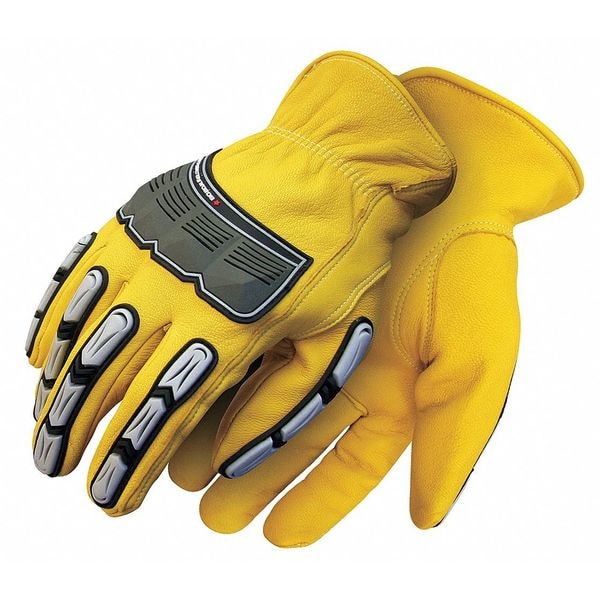Grain Goatskin Driver Back Hand Protection Lined Thinsulate, Shrink Wrapped, Size XL