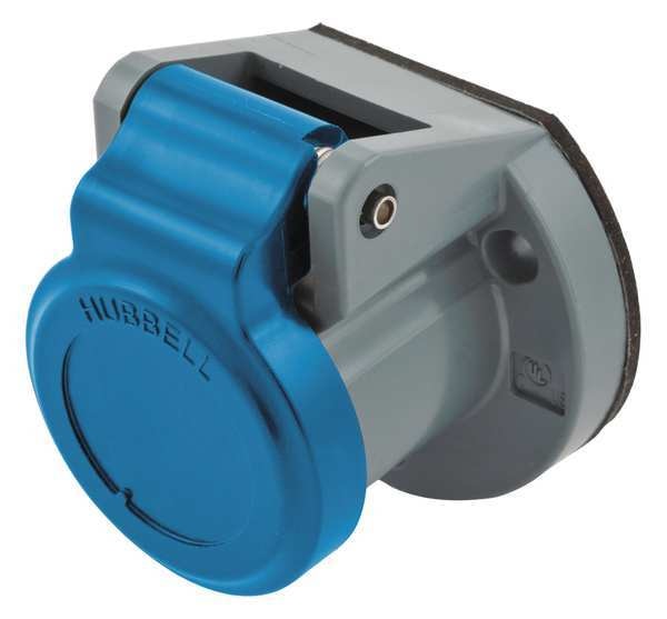 Single Pole Connector, Weather Cover, Blue