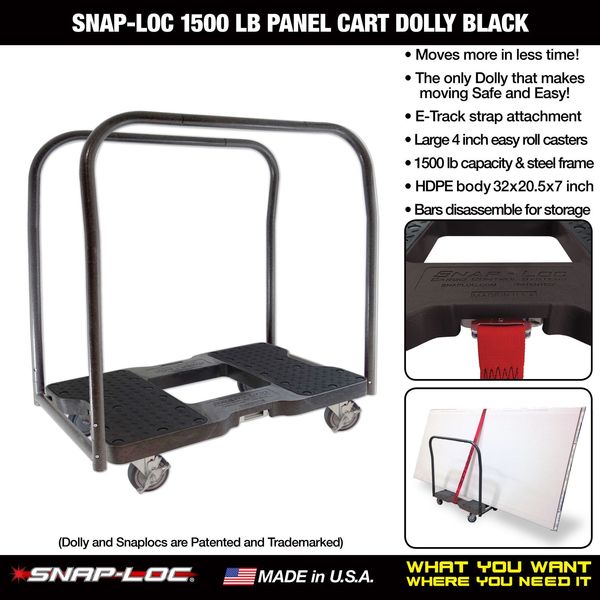 Panel Truck, 1500 lb. Cap, 35inL, 20-1/2inW
