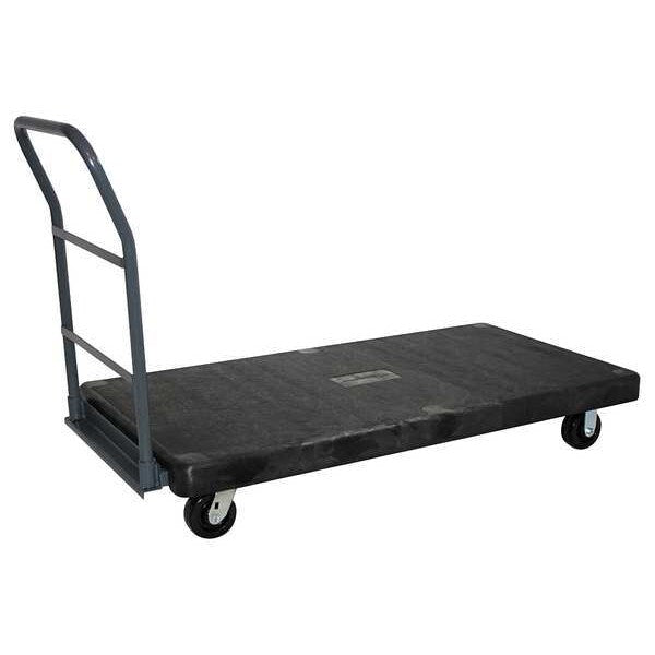 Platform Truck, 2500lb, Plastic, 48inx24in