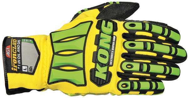 Mechanics Gloves, Impact Protection, M, PR