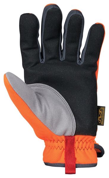 Hi-Vis Mechanics Gloves, XL, Yellow, Anatomically Designed Two-Piece Palm, Trekdry(R)