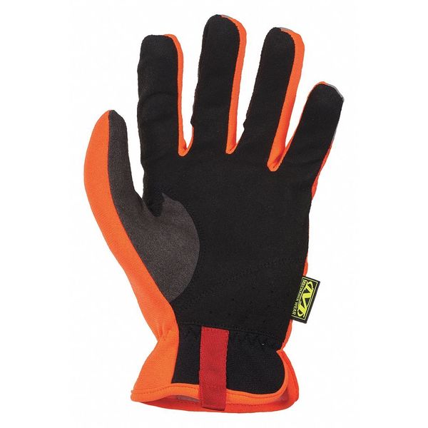 Hi-Vis Mechanics Gloves, XL, Yellow, Anatomically Designed Two-Piece Palm, Trekdry(R)