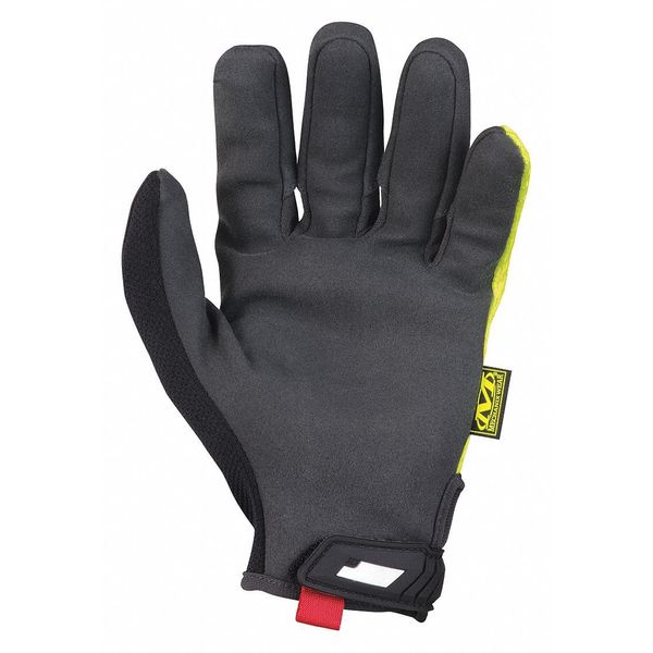 Hi-Vis Mechanics Gloves, S, Yellow, Synthetic Leather, Trekdry(R)